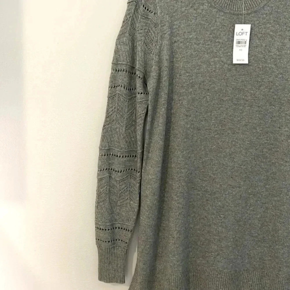 The Loft Women's Stitched Sleeve Sweater Green Size XS - Picture 5 of 10